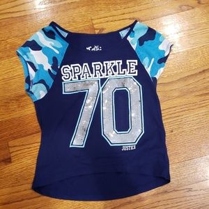 Justice Size 8 Sparkle t shirt